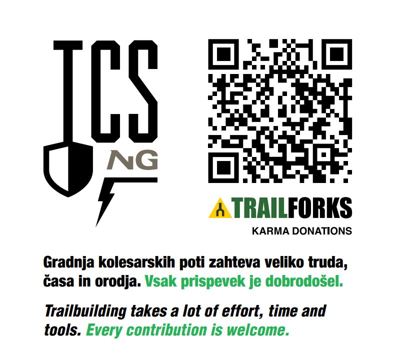 Trailforks Karma Donations QR koda